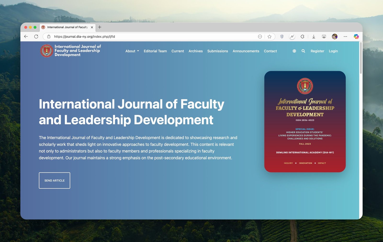 International Journal of Faculty and Leadership Development, USA