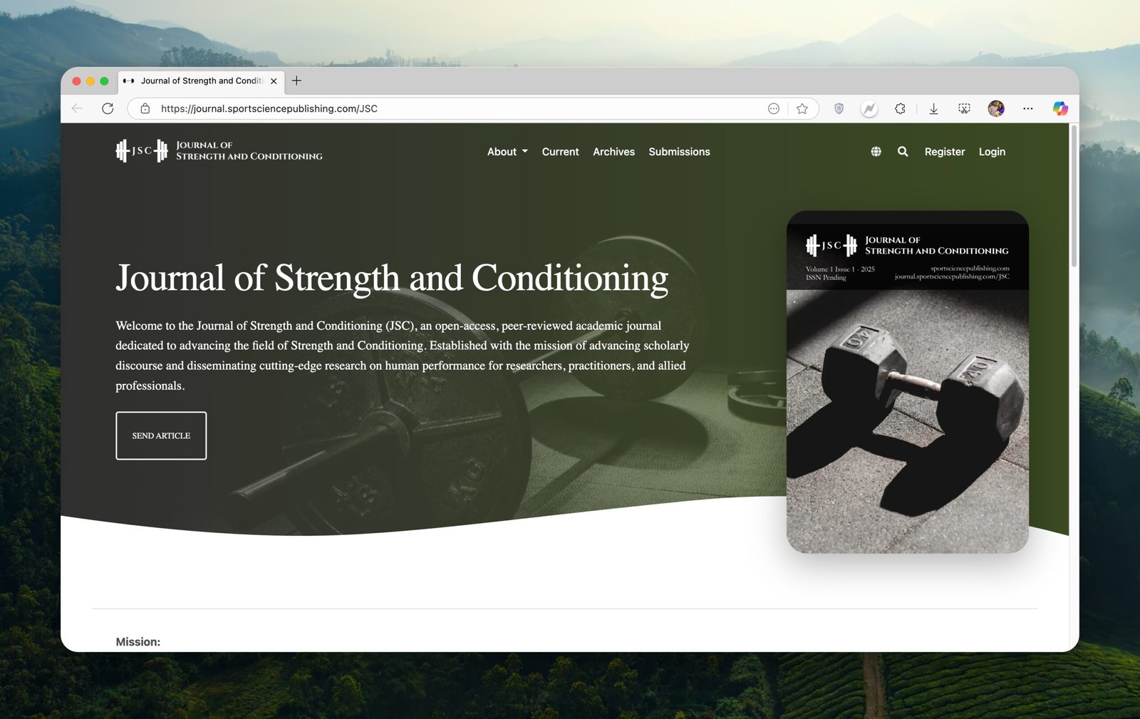 Journal of Strength and Conditioning, USA