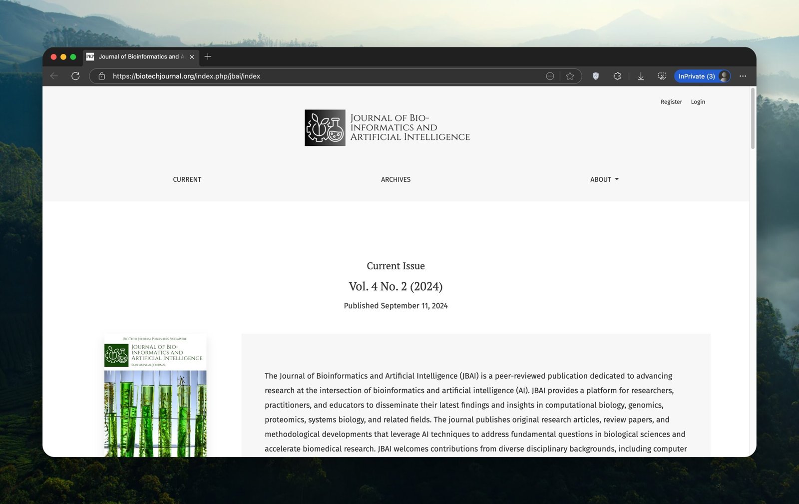Journal of Bioinformatics and Artificial Intelligence, Singapore