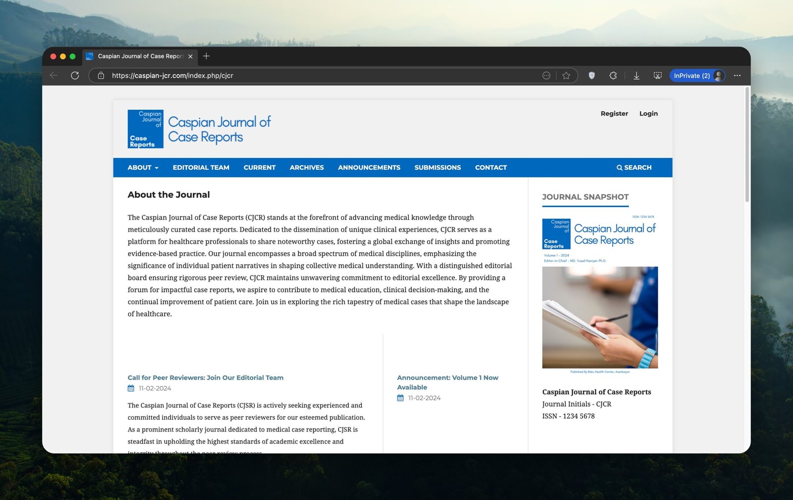 Caspian Journal of Case Reports, Azerbaijan